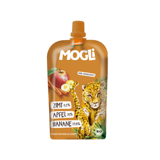 Mogli Äpple, Banan, Kanel, 120 g Eko