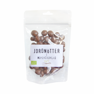 Jordnötter Mjölkchoklad, 100 g Eko