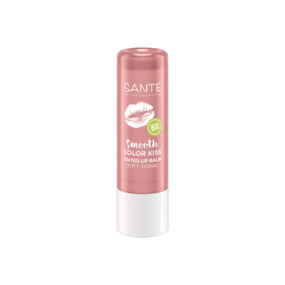 Smooth Color Kiss Tinted Lip Balm, Soft Coral, 4.8 ml